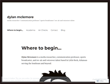 Tablet Screenshot of dylanmclemore.com